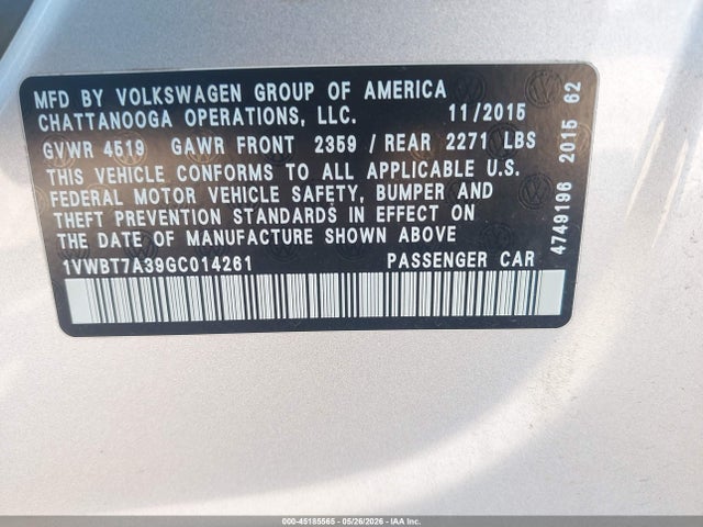 Volkswagen Passat 1.8t Se