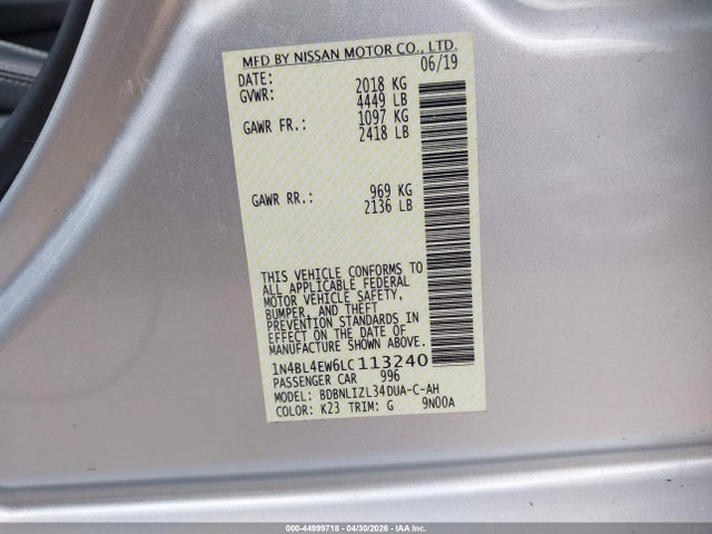Nissan Altima Sl Intelligent Awd