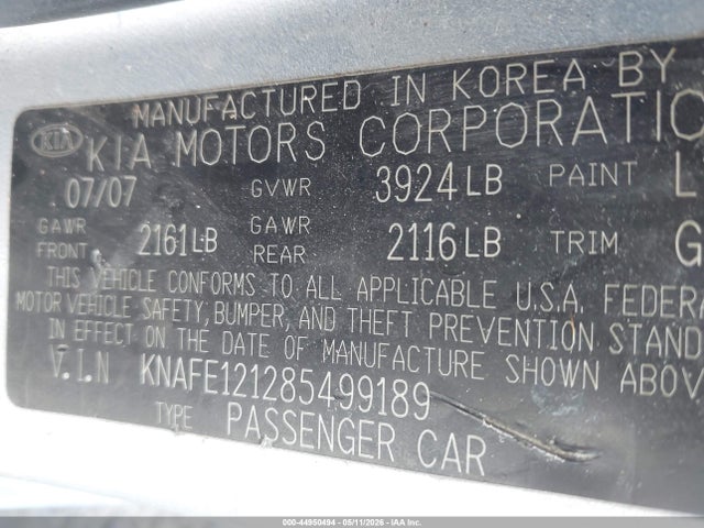 Kia Spectra Lx