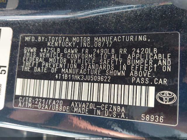 Toyota Camry Le