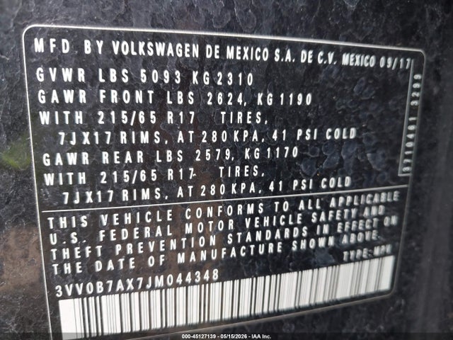 Volkswagen Tiguan 2.0t S