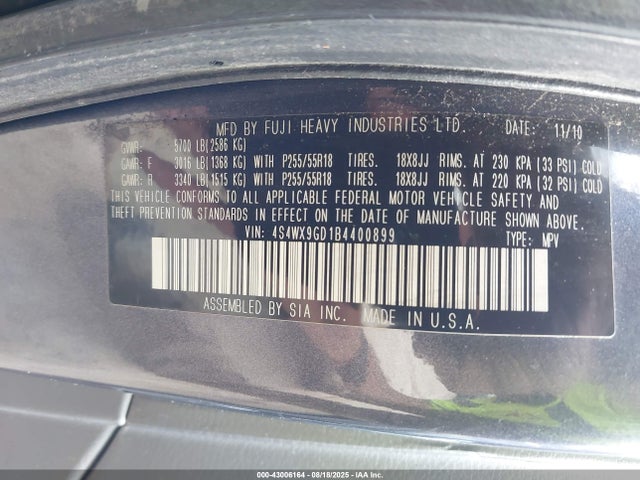 Subaru Tribeca 3.6r Limited