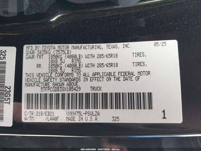 Toyota Tundra Trd Pro Hybrid Crewmax 5.5' Bed