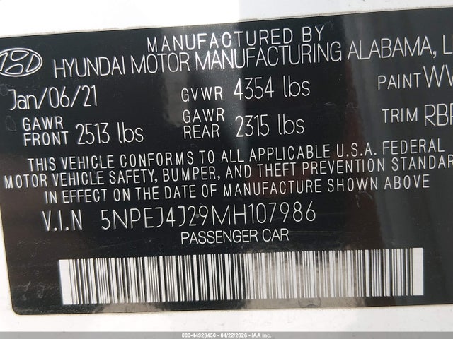 Hyundai SONATA Sel Plus
