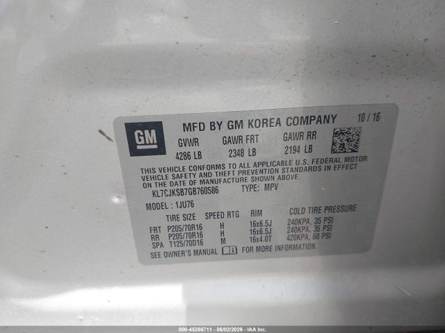 Chevrolet Trax 1ls
