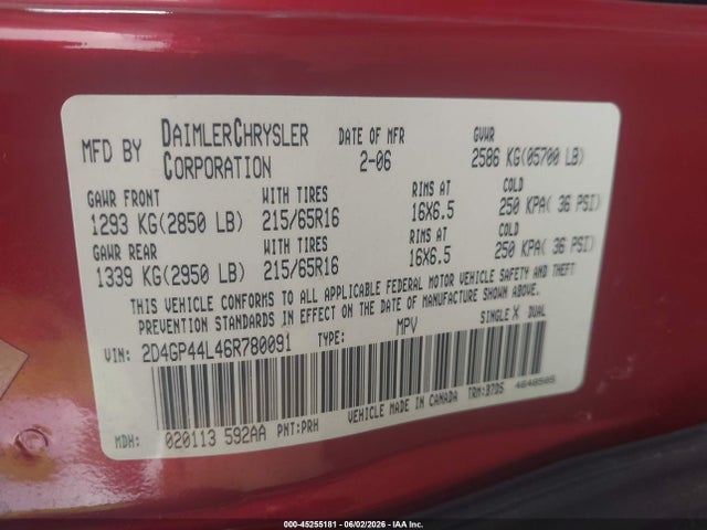 Dodge Grand Caravan Sxt