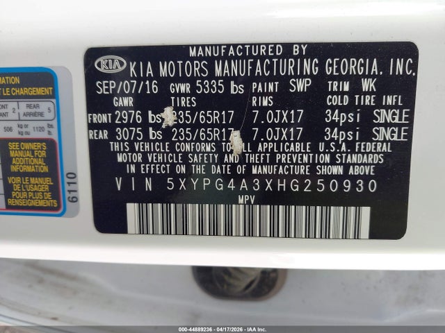 Kia Sorento 2.4l Lx
