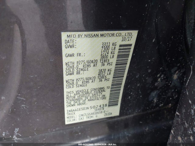 Nissan Titan Sv
