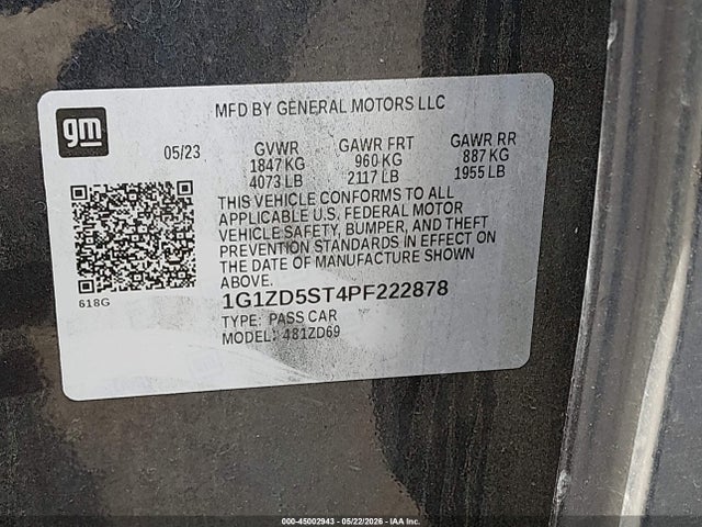Chevrolet Malibu Fwd 1lt