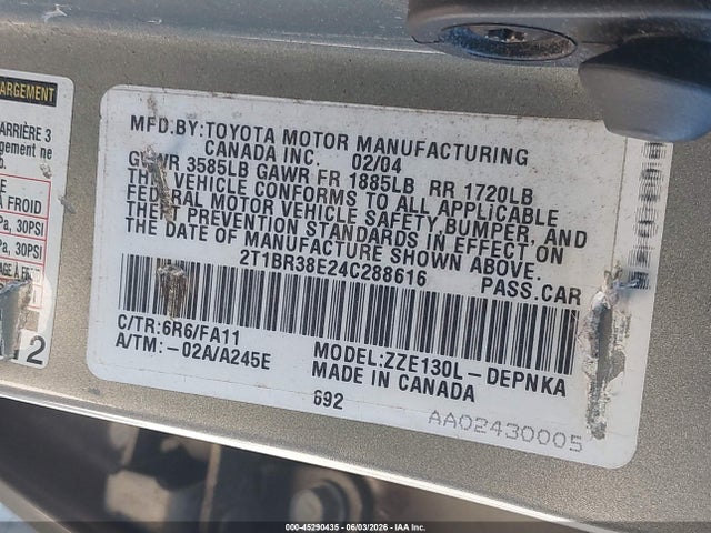 Toyota Corolla Le