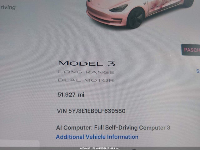 Tesla Model 3 Long Range Dual Motor All-wheel Drive