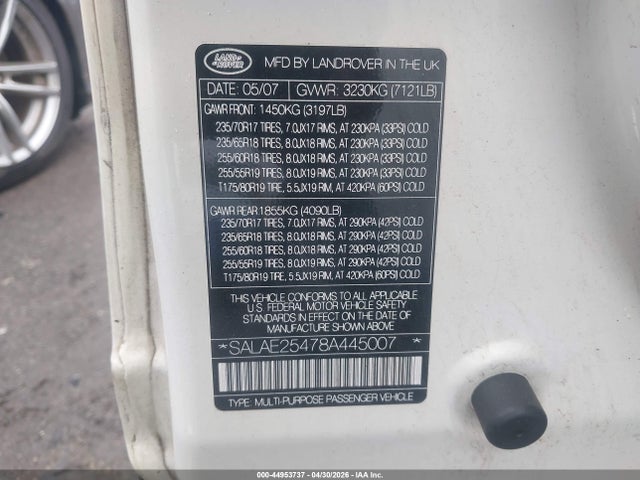 Land Rover LR3 V8 Se