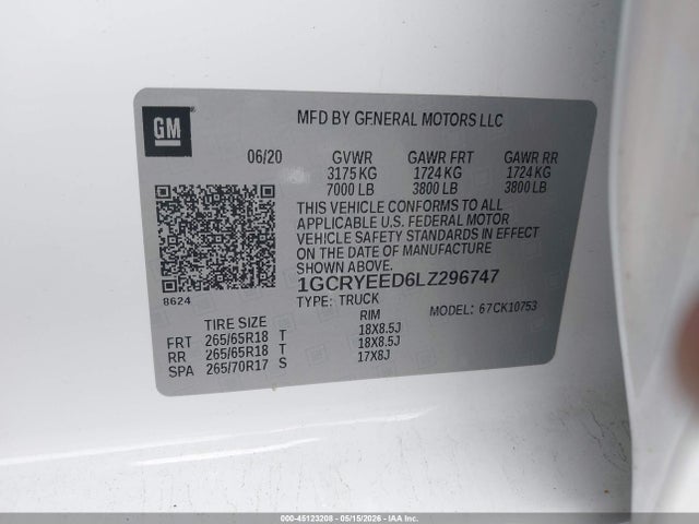 Chevrolet Silverado 1500 4wd  Standard Bed Rst