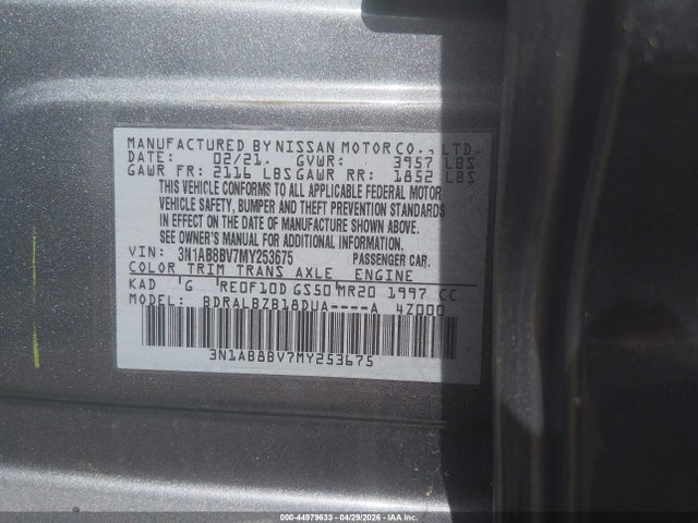 Nissan Sentra S Xtronic Cvt