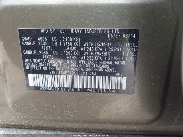 Subaru Outback 2.5i Premium