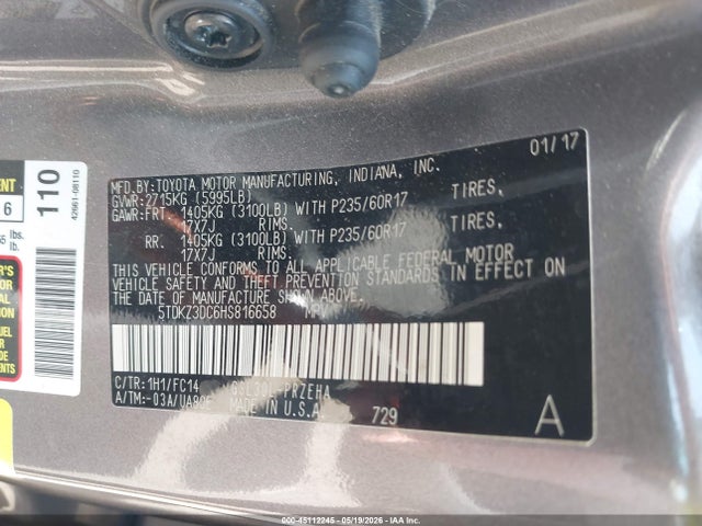 Toyota Sienna Le 8 Passenger