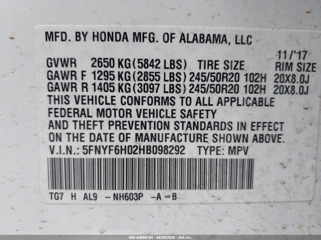 Honda Pilot Elite