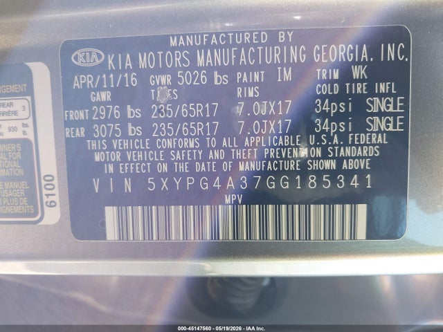 Kia Sorento 2.4l Lx