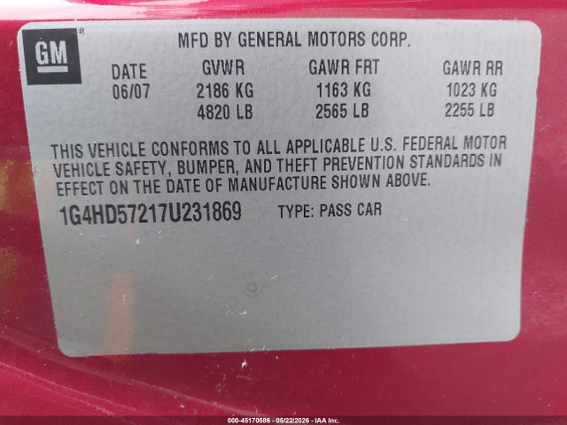 Buick Lucerne Cxl
