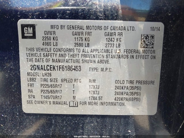 Chevrolet Equinox 2lt