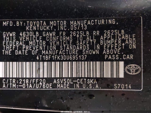 Toyota Camry Se