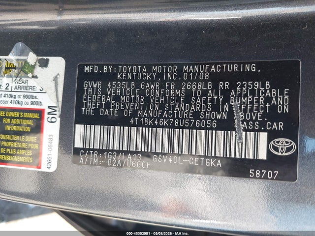 Toyota Camry Xle V6