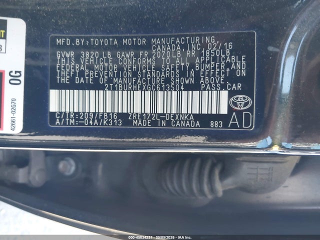 Toyota Corolla Le