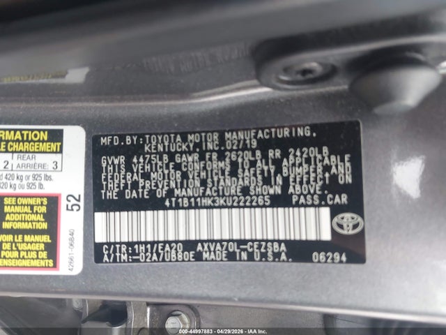 Toyota Camry Se