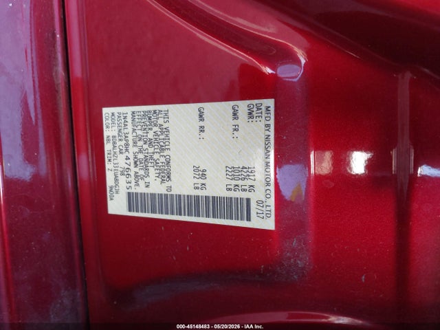 Nissan Altima 2.5 Sr