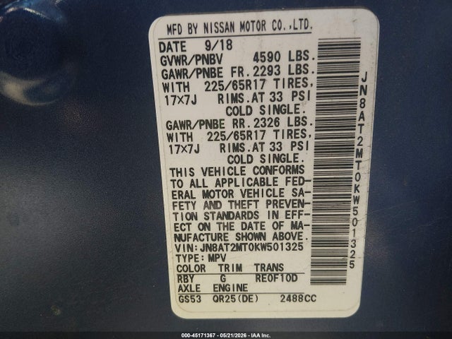 Nissan Rogue Sv