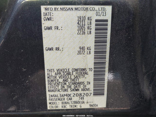 Nissan Altima 2.5 Sv