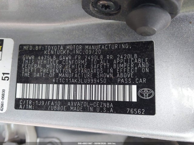 Toyota Camry Le