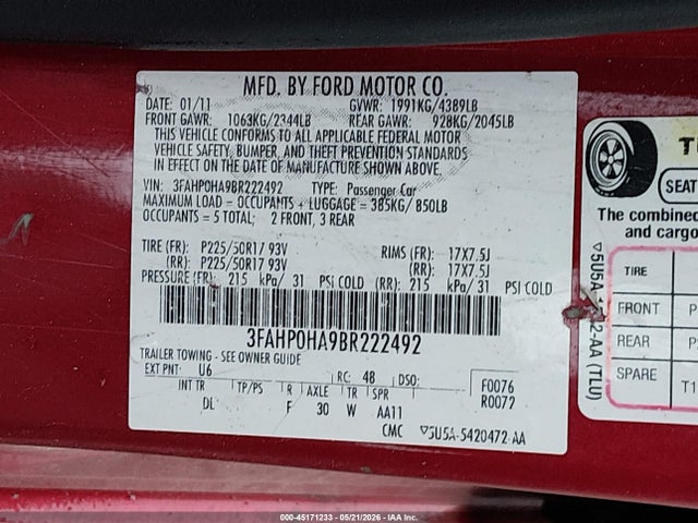 Ford Fusion Se