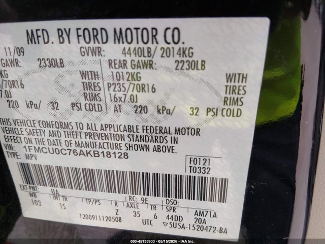 Ford Escape Xls