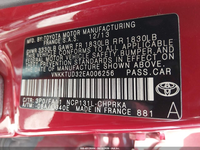 Toyota Yaris L (tmmf Plant)