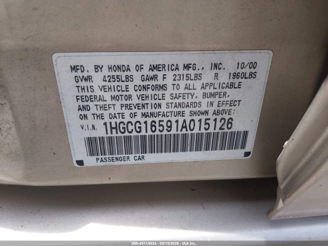 Honda Accord 3.0 Ex