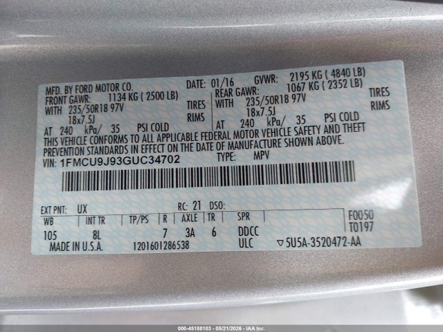 Ford Escape Titanium