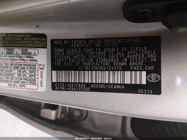 Toyota Camry Le
