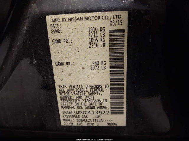 Nissan Altima 2.5 S