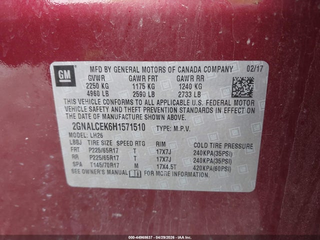 Chevrolet Equinox Lt