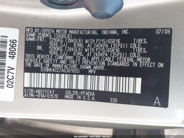 Toyota Sienna Le