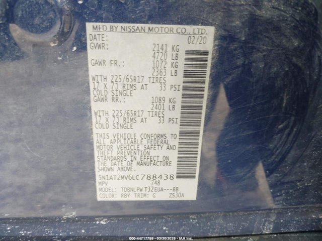Nissan Rogue S Intelligent Awd