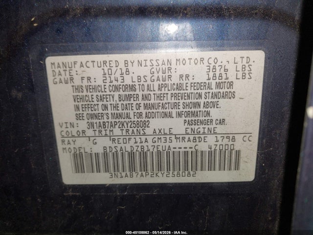 Nissan Sentra Sv