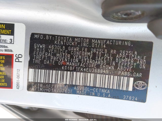 Toyota Camry Le