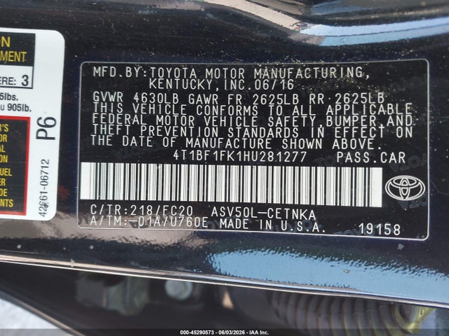 Toyota Camry Le