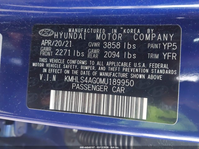 Hyundai ELANTRA Sel