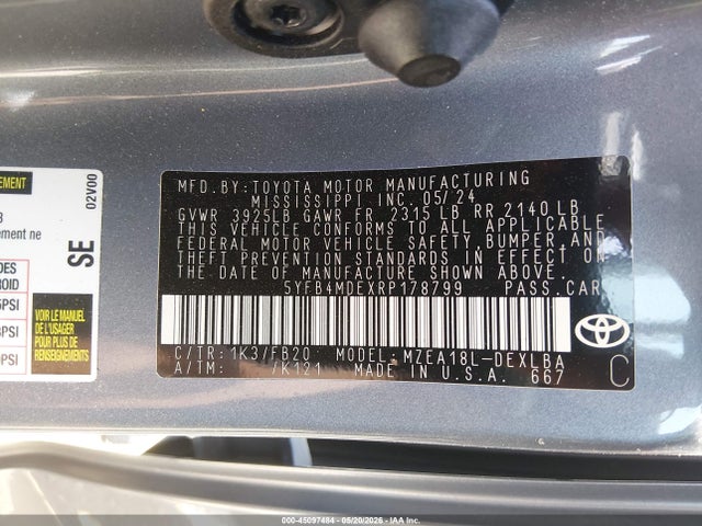 Toyota Corolla Le