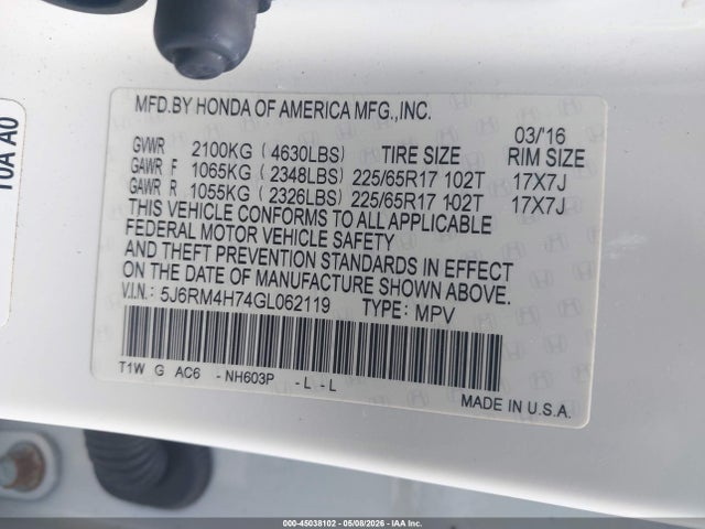Honda CR-V Ex-l