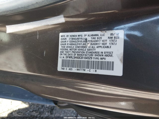 Honda Odyssey Ex-l
