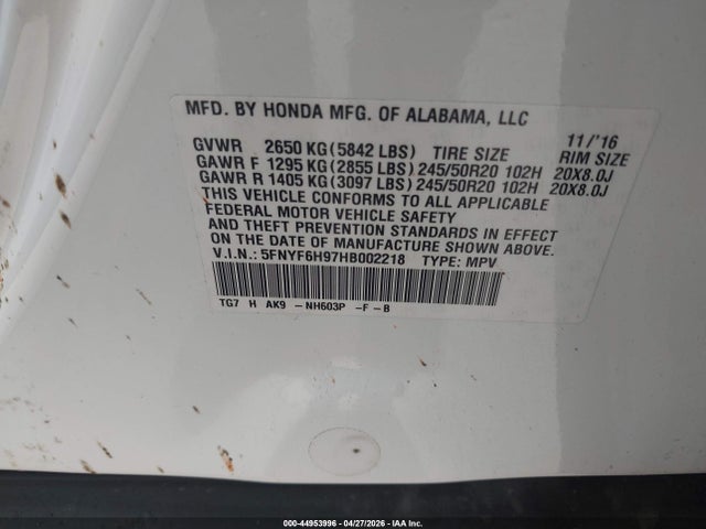 Honda Pilot Touring